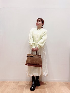 「URBAN RESEARCH（アーバンリサーチ）のアイテム（カーディガン/ボレロ）」を使った、umechiさん（レディース・150cm）の秋コーディネート