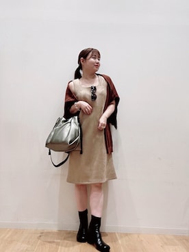 「アイテム（ストール/ショール）」を使った、umechiさん（レディース・150cm）の夏コーディネート