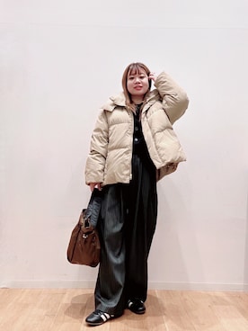 「URBAN RESEARCH（アーバンリサーチ）のアイテム（ショルダーバッグ）」を使った、umechiさん（レディース・150cm）の秋コーディネート