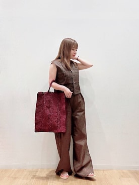 「アイテム（ベスト）」を使った、umechizuさん（レディース・150cm）の夏コーディネート