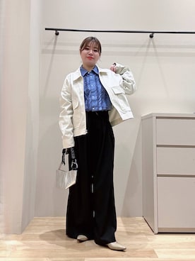 「ママの体型カバー」｜「アイテム（ジャケット/アウター）」を使った、umechizuさん（レディース・150cm）の冬コーディネート