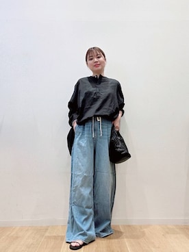 「LAOCOONTE（ラオコンテ）のアイテム（サンダル）」を使った、umechiさん（レディース・150cm）の夏コーディネート