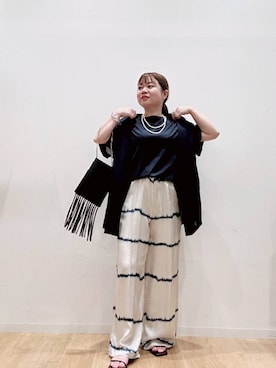 「オフィスカジュアル」｜「アイテム（その他アウター）」を使った、umechizuさん（レディース・150cm）の夏コーディネート