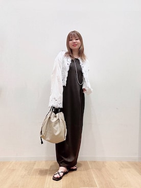 「URBANRESEARCH」｜「アイテム（アクセサリー）」を使った、umechizuさん（レディース・150cm）の夏コーディネート