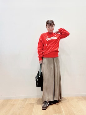 「URBAN RESEARCH（アーバンリサーチ）のTeya　Almost Sweat（スウェット）」を使った、umechiさん（レディース・150cm）の秋コーディネート