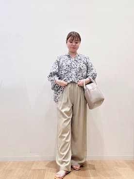 「LAOCOONTE（ラオコンテ）のアイテム（サンダル）」を使った、umechiさん（レディース・150cm）の夏コーディネート