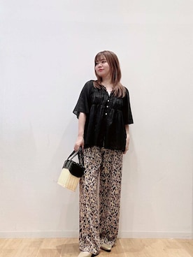 「アイテム（パンプス、ベージュ系）」を使った、umechizuさん（レディース・150cm）の夏コーディネート