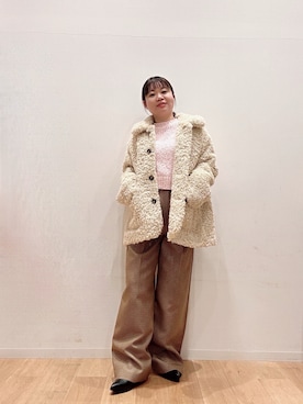 「アイテム（テーラードジャケット）」を使った、umechiさん（レディース・150cm）の冬コーディネート