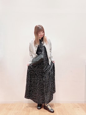 「アイテム（バレエシューズ）」を使った、umechiさん（レディース・150cm）の秋コーディネート