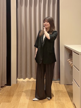「URBAN RESEARCH（アーバンリサーチ）のレースキャミソール（キャミソール、ホワイト系）」を使った、umechiさん（レディース・150cm）の春コーディネート