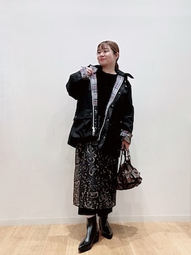 「きれいめカジュアル」｜「アイテム（その他アウター）」を使った、umechiさん（レディース・150cm）の秋コーディネート