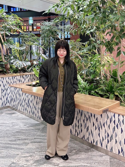 セール】『Sサイズ/WEB限定』コクーンキルティングロングダウン