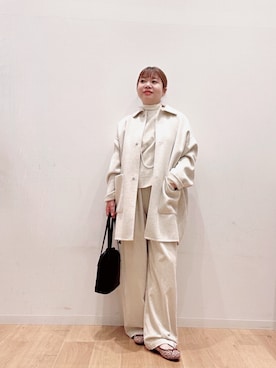 「冬の注目アウター」｜「アイテム（その他アウター）」を使った、umechiさん（レディース・150cm）の秋コーディネート