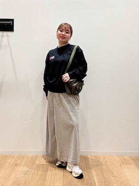 「ASICS（アシックス）のASICS　GEL-KAYANO 14（スニーカー）」を使った、umechiさん（レディース・150cm）の秋コーディネート