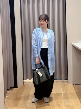 「URBAN RESEARCH DOORS（アーバンリサーチドアーズ）のヘマタイトネックレス（ネックレス、シルバー系）」を使った、umechiさん（レディース・150cm）の春コーディネート