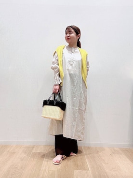 「アイテム（チュニック）」を使った、umechizuさん（レディース・150cm）の夏コーディネート