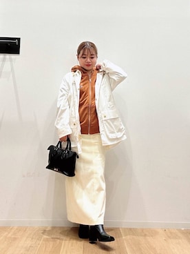 「Barbour（バブアー）の『別注』Barbour　BEDALE（その他アウター）」を使った、umechiさん（レディース・150cm）の秋コーディネート