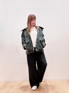 「アイテム（ネックレス）」を使った、umechiさん（レディース・150cm）の秋コーディネート