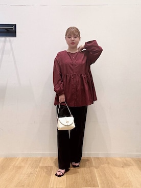 「nicholson&nicholson（ニコルソンアンドニコルソン）のアイテム」を使った、umechiさん（レディース・150cm）の夏コーディネート