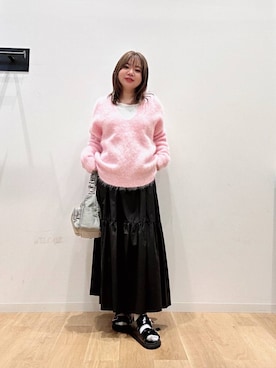 「URBAN RESEARCH（アーバンリサーチ）のアイテム（レッグウェア）」を使った、umechiさん（レディース・150cm）の秋コーディネート