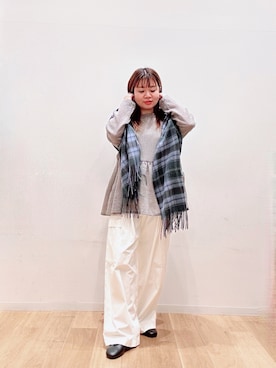 umechiさん（骨格ナチュラル・レディース・150cm）の冬コーディネート