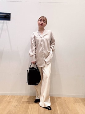 「PIENI（ピエニ）のPIENI　KUU（トートバッグ）」を使った、umechiさん（レディース・150cm）の夏コーディネート