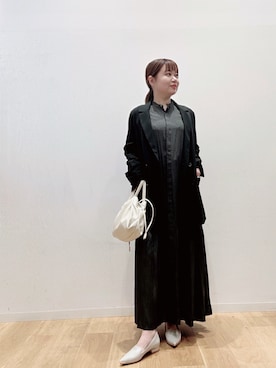「アイテム（ワンピース/ドレス）」を使った、umechiさん（レディース・150cm）の秋コーディネート