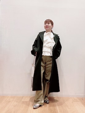 「アイテム（バレエシューズ）」を使った、umechiさん（レディース・150cm）の秋コーディネート