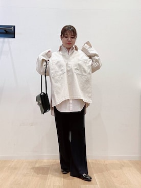 「アイテム（バレエシューズ）」を使った、umechiさん（レディース・150cm）の冬コーディネート