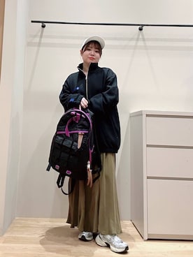 「URBAN RESEARCH（アーバンリサーチ）のアイテム（バックパック/リュック）」を使った、umechiさん（レディース・150cm）の冬コーディネート