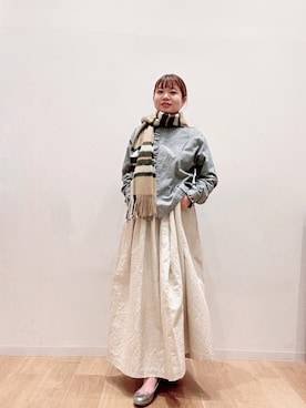 「アイテム（バレエシューズ）」を使った、umechiさん（レディース・150cm）の秋コーディネート