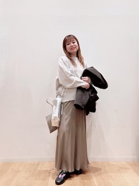 「アイテム（アンダーウェア）」を使った、umechiさん（レディース・150cm）の秋コーディネート