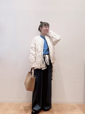 「URBAN RESEARCH（アーバンリサーチ）のアイテム（その他パンツ）」を使った、umechiさん（レディース・150cm）の冬コーディネート