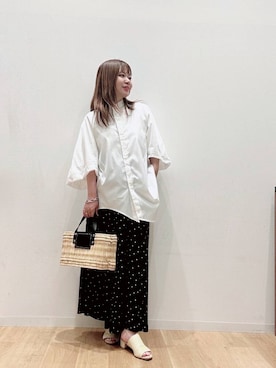 「ママの体型カバー」｜umechizuさん（レディース・150cm）の夏コーディネート