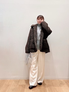 「URBAN RESEARCH ROSSO WOMEN（アーバンリサーチ　ロッソ）のアイテム」を使った、umechiさん（レディース・150cm）の冬コーディネート