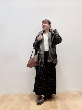 「アイテム（マウンテンパーカー）」を使った、umechiさん（レディース・150cm）の秋コーディネート