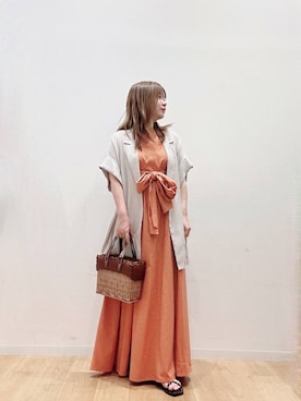 「アイテム（その他アウター）」を使った、umechizuさん（レディース・150cm）の夏コーディネート