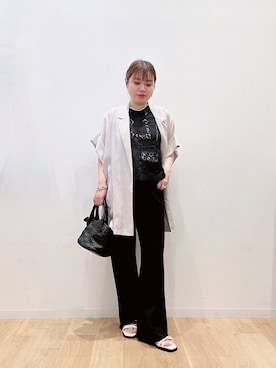 「URBAN RESEARCH（アーバンリサーチ）のアイテム（ジャケット/アウター）」を使った、umechizuさん（レディース・150cm）の夏コーディネート