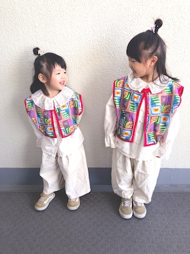 hare☺︎koiさん（キッズ・90cm）の春コーディネート