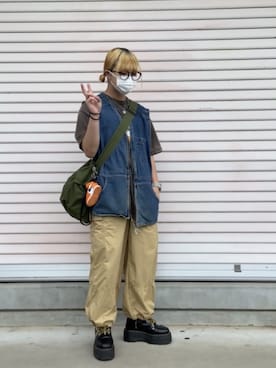 「マーチン女子」｜mahiru(21)さん（レディース・158cm）の夏コーディネート