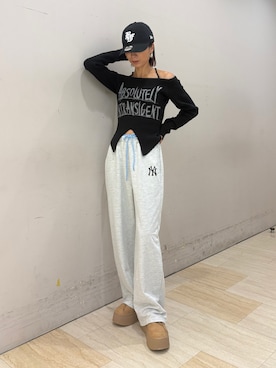 「アイテム（セットアップ）」を使った、risaさん（レディース・161cm）の秋コーディネート