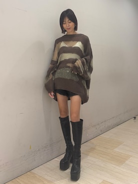 「SPIRALGIRL（スパイラルガール）のアイテム（トップス）」を使った、risaさん（レディース・161cm）の夏コーディネート