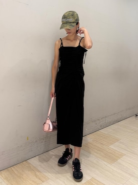 「SPIRALGIRL（スパイラルガール）のアイテム（ワンピース/ドレス）」を使った、risaさん（レディース・161cm）の夏コーディネート