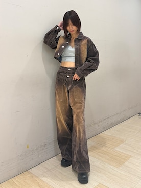 「SPIRALGIRL（スパイラルガール）のアイテム（トップス）」を使った、risaさん（レディース・161cm）の秋コーディネート