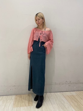 「タイトワンピ」｜risaさん（レディース・161cm）の夏コーディネート