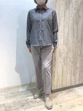 「TOKYO SHIRTS（トウキョウシャツ）のアイテム（シャツ/ブラウス）」を使った、BRICK HOUSE by Tokyo Shirts 博多ゆめタウン店さん（レディース・164cm）の春コーディネート