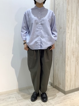 「TOKYO SHIRTS（トウキョウシャツ）のアイテム」を使った、BRICK HOUSE by Tokyo Shirts 博多ゆめタウン店さん（レディース・160cm）の春コーディネート