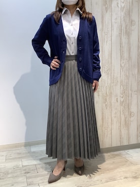 「ニット/セーター」｜BRICK HOUSE by Tokyo Shirts 博多ゆめタウン店さん（レディース・152cm）の冬コーディネート