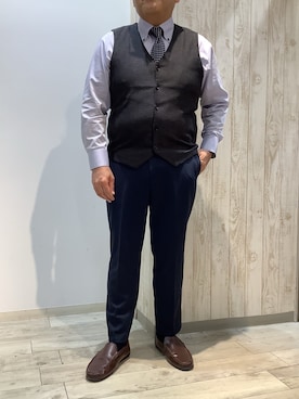 「BRICK HOUSE by TOKYO SHIRT（ブリックハウス）のアイテム」を使った、BRICK HOUSE by Tokyo Shirts 博多ゆめタウン店さん（メンズ・169cm）の冬コーディネート