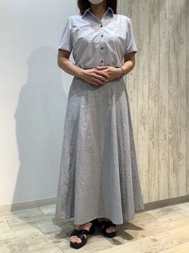 「ビジネススタイル」｜BRICK HOUSE by Tokyo Shirts 博多ゆめタウン店さん（レディース・152cm）の夏コーディネート
